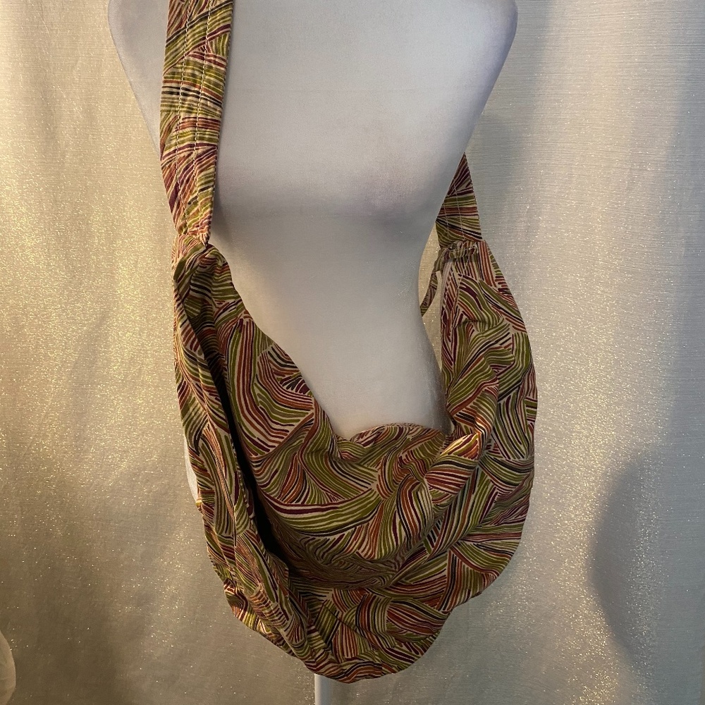 LARGE CROSS BODY COTTON BAG EUC!